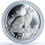Isle of Man 1 crown Siamese KM-332a Cat Crowns proof silver coin 1992