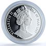 Isle of Man 1 crown Long Haired Smoke KM-774a Cat Crowns proof silver coin 1997