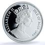 Isle of Man 1 crown Blue British Short Hair KM-966a Cat Crowns silver coin 1999
