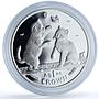 Isle of Man 1 crown Tonkinese Kittens KM-1246a Cat Crowns proof silver coin 2004