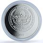Kyrgyzstan 10 som Shanghai Cooperation Organization KM-10 proof silver coin 2007