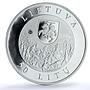 Lithuania 50 litu Emilija Pliateryte KM-151 History proof silver coin 2006