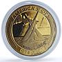 American Samoa 1 dollar America Cup RE KM-1.1 Sports Ship proof bronze coin 1988