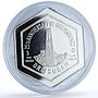 Sudan 5 pounds Independence KM-86 Anniversary Monument proof silver coin 1981