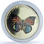 Congo 10 francs Red Butterfly KM-61 Wildlife Protection Fauna silver coin 2002