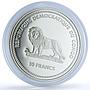 Congo 10 francs Red Butterfly KM-61 Wildlife Protection Fauna silver coin 2002