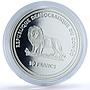 Congo 10 francs Swallowtail Brown Butterfly Wildlife Protection silver coin 2002