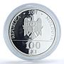 Moldova 100 lei Independence Proclamation KM-16 History proof silver coin 2001