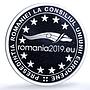 Romania 10 lei Presidency Council European Union KM-464 proof silver coin 2019