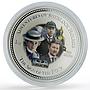 Cook Islands 2 dollars x 4 Set Sherlock Holmes Adventures silver coins 2007