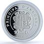 Andorra 10 diners Saint Christopher KM-284 Holy Helpers proof silver coin 2010