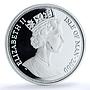 Isle of Man 1 crown Scottish Fold KM-1056a Cat Crowns proof silver coin 2000
