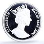 Isle of Man 1 crown Scottish Fold KM-1056a Cat Crowns proof silver coin 2000
