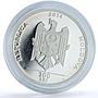 Moldova 100 lei Dumitru Matcovschi KM-127 Literature Writer silver coin 2014