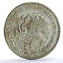 Mexico 50 pesos Oil Industry Nationalization KM-532 Monument silver coin 1988