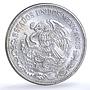 Mexico 50 pesos Oil Industry Nationalization KM-532 Monument silver coin 1988