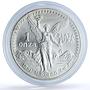 Mexico 1 onza Libertad Angel of Independence KM-494.3 Bullion silver coin 1991