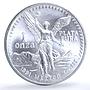 Mexico 1 onza Libertad Angel of Independence KM-494.3 Bullion silver coin 1991