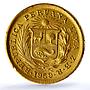 Peru 1/5 libra Republic Trade Coinage KM-210 Fr-75 gold coin 1959 ZBR
