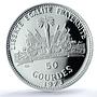 Haiti 50 gourdes Woman with Shell Mark Left KM-104.1 PR 69 PCGS silver coin 1973