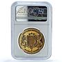 Latvia 1 ounce Independence Legation Series X#5b PF 68 NGC bronze coin 1988