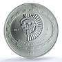 Mexico 5 pesos Disco Muerte KM-619 Precolombina MS 67 PCGS silver coin 1997