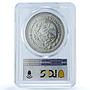 Mexico 1 onza Libertad Angel of Independence KM-613 MS 67 PCGS silver coin 1998