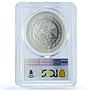 Mexico 1 onza Libertad Angel of Independence KM-613 MS 67 PCGS silver coin 1997