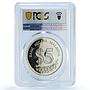 Malaysia 5 ringgit PATA Conference KM-40 Turtle PR 67 PCGS silver coin 1986