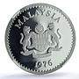 Malaysia 15 ringgit Gaur KM-19 Conservation Fauna Bull PF69 NGC silver coin 1976
