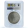 Great Britain 1 dollar Trade Dollar KM-T5 Prid-18 MS 62 PCGS silver coin 1908 B