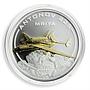 Cook Islands 1 $ Antonov An-225 Mriya Gilded Aircraft 1 Oz Silver Coin 2008