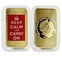 Tristan Da Cunha 1 Crown Gold-Plated 6 Coins Set The World At War, Bar 2014 Coin