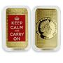 Tristan Da Cunha 1 Crown Gold-Plated 6 Coins Set The World At War, Bar 2014 Coin