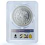 Mexico 1 onza Libertad Angel of Independence KM-613 MS 65 PCGS silver coin 1999