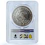 Mexico 1 onza Libertad Angel of Independence KM-613 MS 67 PCGS silver coin 1996
