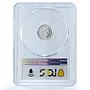 Mexico 1/20 onza Libertad Angel Independence KM-609 PR 70 PCGS silver coin 2001