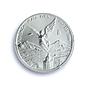 Mexico 1/10 onza Libertad Angel Independence KM-610 MS 69 PCGS silver coin 1997