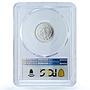 Mexico 1/10 onza Libertad Angel Independence KM-610 MS 68 PCGS silver coin 1996