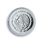 Mexico 1/10 onza Libertad Angel Independence KM-610 PR 70 PCGS silver coin 2001