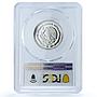 Mexico 1/4 onza Libertad Angel of Independence KM-611 PR68 PCGS silver coin 1996