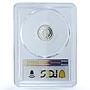 Mexico 1/20 onza Libertad Angel Independence KM-609 PR 68 PCGS silver coin 1996