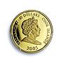 Cook Islands 10 dollars Pope John Paul II KM-1178 PR 70 PCGS gold coin 2005