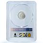 Mexico 1/20 onza Libertad Angel of Indepedence KM-542 MS69 PCGS silver coin 1993