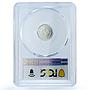 Mexico 1/20 onza Libertad Angel of Indepedence KM-542 MS68 PCGS silver coin 1992