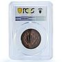 Catalonia Spain 10 centimos Catalanist Union Cal-133 MS 63 PCGS copper coin 1900