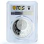 Kazakhstan 100 tenge Caracal KM-134 Fauna Cat PR 70 PCGS silver coin 2009