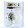 Kazakhstan 500 tenge Independence KM-334 Anniversary PR 70 PCGS silver coin 2016