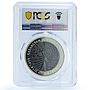 Kazakhstan 500 tenge Soyuz Apollo KM-130 Space PR 69 PCGS bimetal coin 2009