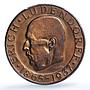 Germany Third Reich Erich Ludendorf Matte WIEN C-11 SP 65 PCGS copper medal 1937